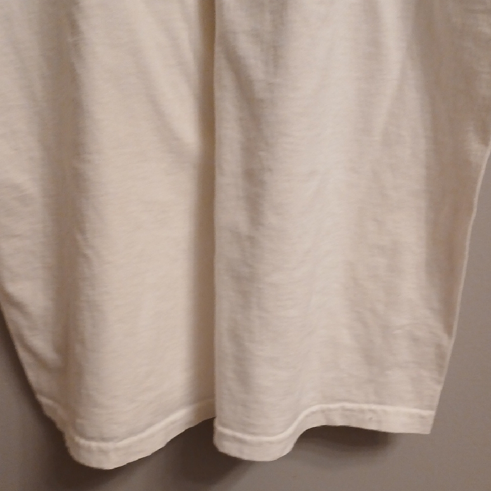 Gildan Cream T-Shirt with Blue Car and Yellow Accents - Picture 8 of 8